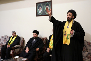 دیدار جمعی از خانواده  های شهدای لبنان با سیدحسن خمینی