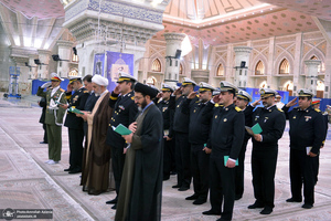 تجدید میثاق فرمانده و کارکنان نیروی دریایی ارتش جمهوری اسلامی ایران با آرمان‌های امام خمینی(س)