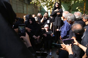 مراسم تشییع ثمینه باغچه‌بان