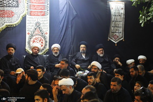 مراسم عزاداری دهه اول ماه صفر در بیت مرحوم آیت الله شاه آبادی‎
