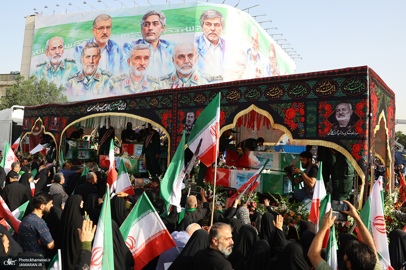 مراسم تشییع شهدای جنگ تحمیلی رژیم صهیونیستی در تهران-4