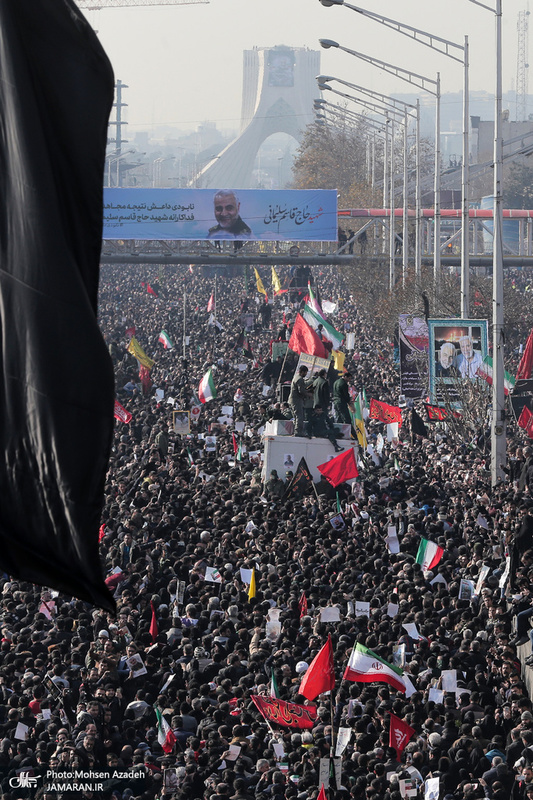 حضور میلیون ها تهرانی در تشییع پیکر مطهر سردار قاسم سلیمانی - 5