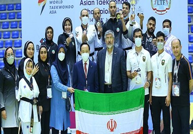 قهرمانی ایران در پاراتکواندوی قهرمانی آسیا+تصاویر

