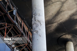 تصاویری از ساختمان شیشه‌ای سازمان صدا و سیما پس از تجاوز وحشیانه رژیم صهیونیستی