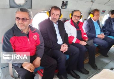 بازدید دبیر کل جمعیت هلال احمر و استاندار فارس از خان زنیان شیراز