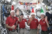 تبریک کریسمسی ساکنان «ایستگاه فضایی بین‌المللی»
