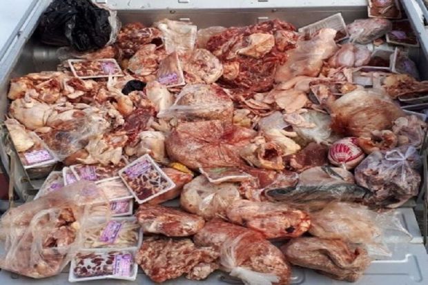 کشف ۳۰۰ کیلوگرم گوشت فاسد در آبیک