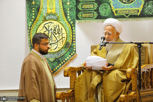 عمامه گذاری طلاب در روز عید مبعث توسط مراجع عظام تقلید‎‎