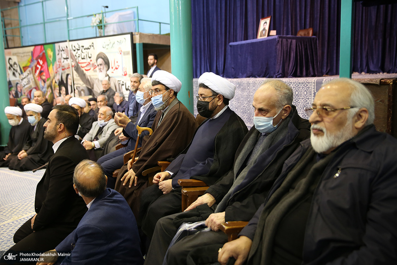 مراسم تشییع مرحوم حسن غفوری فرد از حسینیه جماران