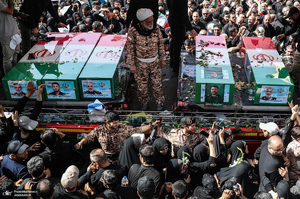 مراسم تشییع شهدای جنگ تحمیلی رژیم صهیونیستی در تهران-5