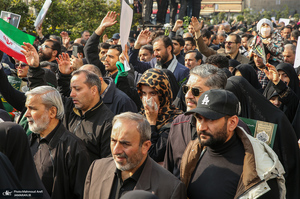 مراسم تشییع پیکرهای مطهر 100 شهید گمنام در تهران-4