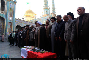 مراسم تشییع حجت الاسلام و المسلمین دکتر احمد احمدی در قم 