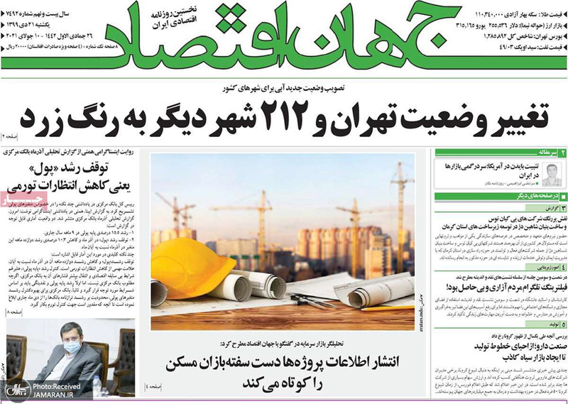 گزیده روزنامه های 21 دی 1399