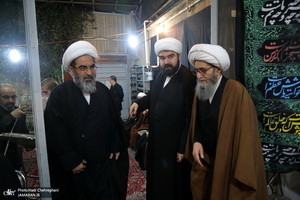 عزاداری شهادت حضرت فاطمه(س) در بیت آیت الله دوستی زنجانی