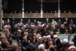 مراسم عزاداری روز تاسوعای حسینی در بیوت مراجع و علماء‎