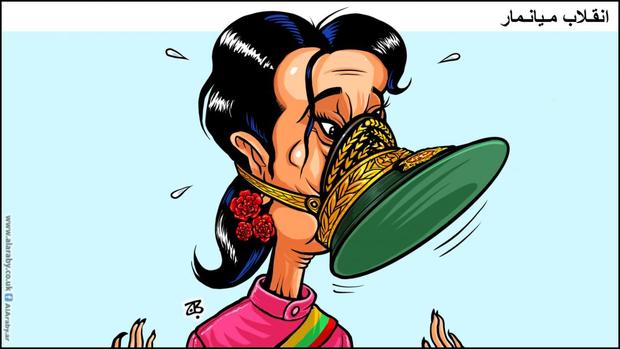 کاریکاتور/ کودتا در میانمار
