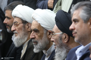 مراسم ترحیم همسر آیت الله العظمی سیستانی در قم