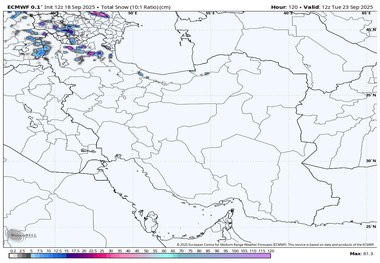 در این مناطق ایران برف می آید! + نقشه