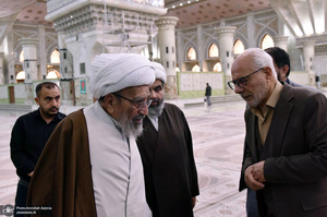 حضور آیت الله مصطفی اشرفی شاهرودی در حرم امام خمینی (س)
