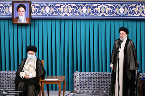 مراسم تنفیذ حکم سیزدهمین دوره ریاست جمهوری اسلامی ایران‌ توسط رهبر انقلاب