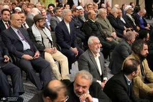 دیدار مسئولان نظام و سفرای کشورهای اسلامی با رهبر معظم انقلاب