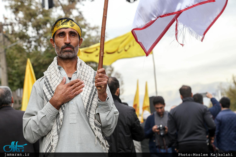 مراسم وداع و تشییع پیکر شهید مدافع حرم حمیدرضا ضیائی