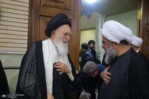 مراسم ختم مادر همسر آیت الله محمدجواد فاضل لنکرانی