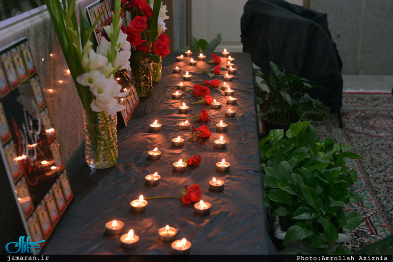 مراسم زیارت عاشورا در ایستگاه آتش نشانی حرم مطهر امام خمینی(س)