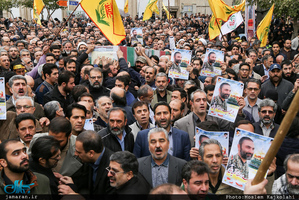 مراسم وداع و تشییع پیکر شهید مدافع حرم حمیدرضا ضیائی