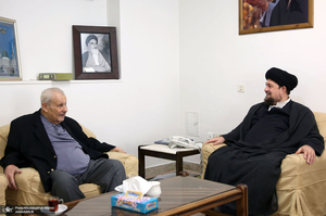 دیدار صلاح زواوی سفیر سابق فلسطین با سید حسن خمینی