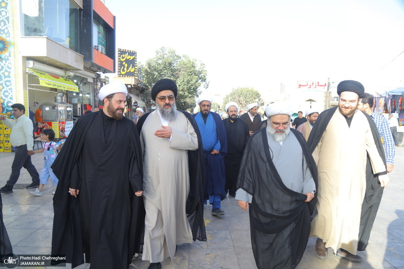 مراسم تشییع همسر مرحوم آیت الله راستی کاشانی (ره)