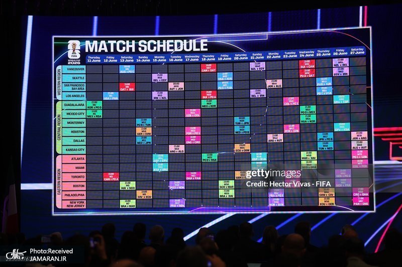 تاریخ و ساعت بازی های جام جهانی 2026