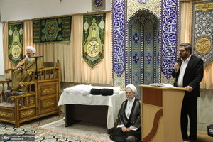 عمامه گذاری طلاب توسط مراجع عظام تقلید در روز میلاد امام علی (ع)‎