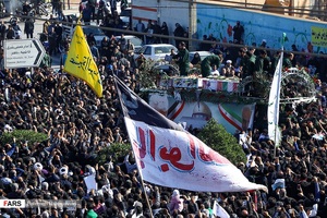 تشییع باشکوه پیکر مطهر شهید حاج قاسم سلیمانی در اهواز