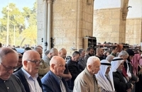 حضور هزاران فلسطینی در نماز جمعه مسجدالاقصی (2)