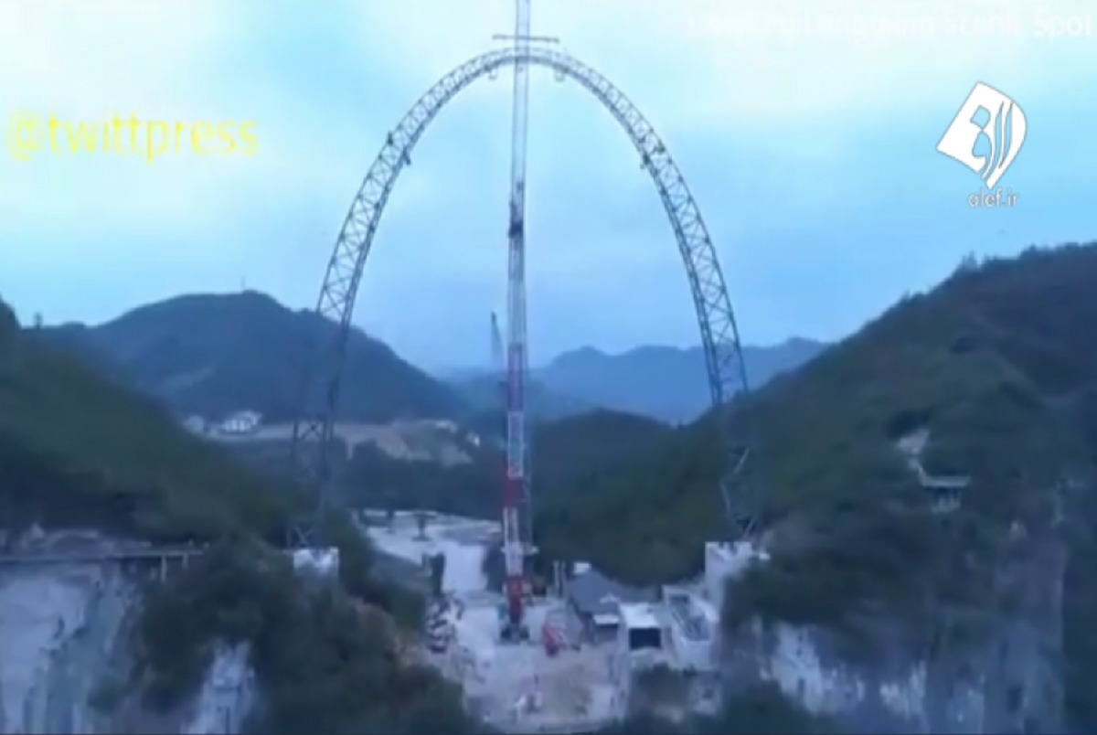 بلندترین تاپ دنیا در چین/ ویدیو