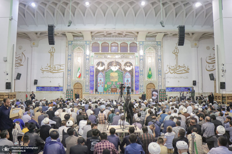 مراسم بزرگداشت آیت‌الله العظمی فیاض در حرم مطهر حضرت معصومه (س)