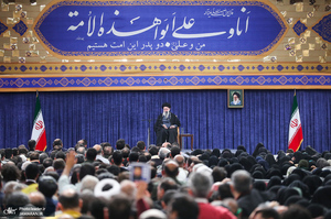 دیدار خانواده شهدای اقتدار با رهبر انقلاب در روز میلاد امیرالمومنین (ع)