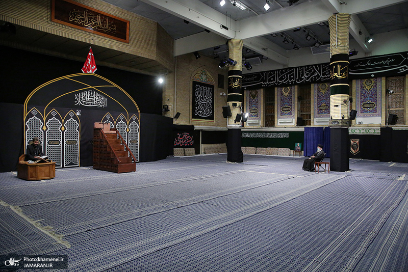 اولین شب مراسم عزاداری حضرت اباعبدالله الحسین (ع) در حسینیه امام خمینی