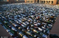 نماز عید فطر در مسجد تاریخی جامیا در دهلی نو هند (4)