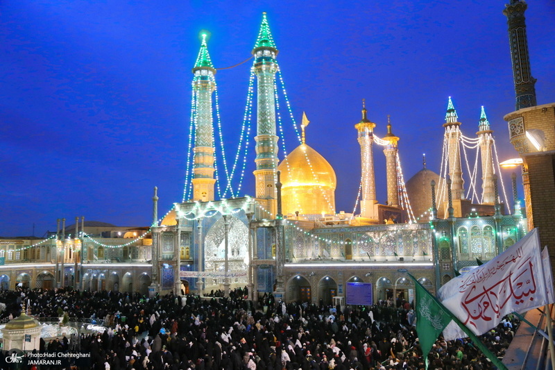 مراسم آغاز  سال 1401 در حرم کریمه اهل بیت (ع)‎