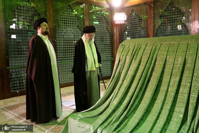 حضور رهبر معظم انقلاب در مرقد مطهر امام خمینی(س) و گلزار شهیدان