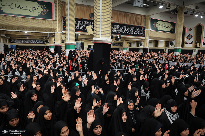 عزاداری هیئت‌های دانشجویی به مناسبت اربعین در حسینیه امام خمینی