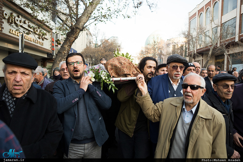 مراسم تشییع مرحوم علی اکبر معین فر