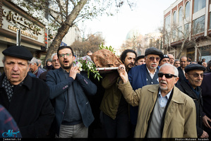 مراسم تشییع مرحوم علی اکبر معین فر