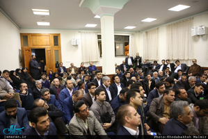 دیدار دبیر کل و اعضای حزب مردم سالاری با سید حسن خمینی 