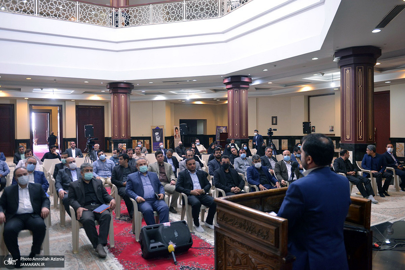 مراسم تودیع و معارفه رئیس حوزه قضایی بخش آفتاب در حرم امام خمینی