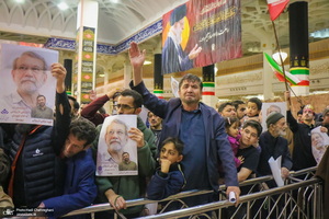 مراسم بزرگداشت شهید علی لاریجانی در حرم حضرت معصومه (س)