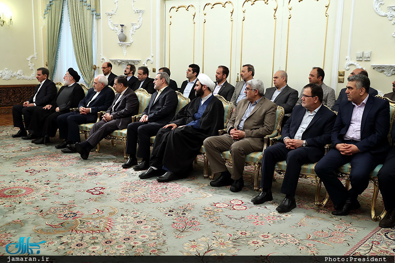دیدار نوروزی حسن روحانی با جمعی از کارگزاران نظام و مدیران دستگاه ها