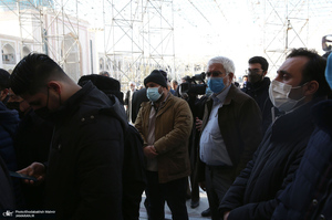 مراسم تشییع و خاکسپاری سید احمد میریان در حرم مطهر امام خمینی